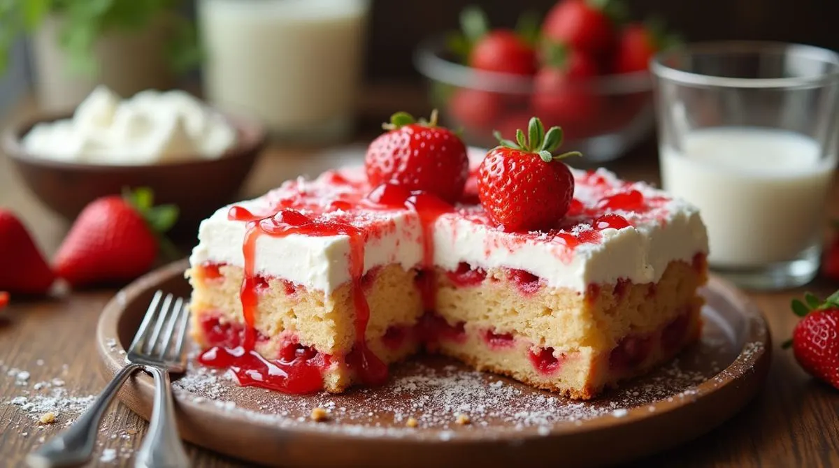 strawberry poke cake recipe